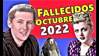 Famosos Fallecidos en Octubre del 2022 [upl. by Ifen]