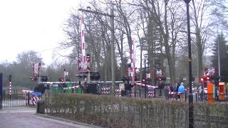 Spoorwegovergang Ermelo  Dutch railroad crossing [upl. by Erodisi42]