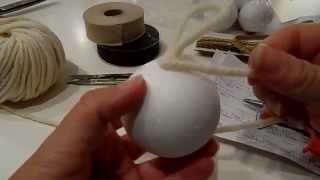 Tutorial palline di Natale fai da te veloci e facili da realizzare [upl. by Bride]