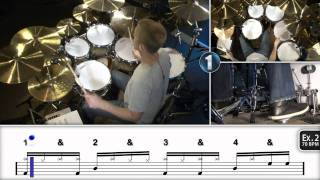 Single Paradiddle Rudiment Applications  Drum Lesson DRUMEO [upl. by Olenolin]