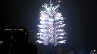 Taipei 101 Fireworks  New Years 2012 [upl. by Malinin]