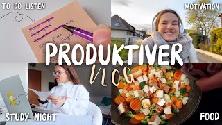 Produktiver Vlog  Uni Study night Ausbildungs Update neues Hobby [upl. by Adlare]