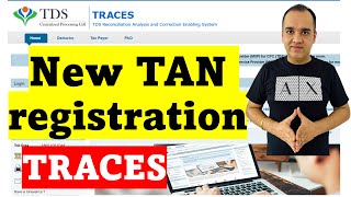 Traces Website registration as Deductor for first time TDS Login New Registration with TAN [upl. by Yasmine]