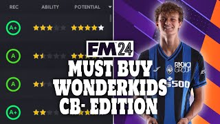 FM24  Must Buy Wonderkids  CB Edition  Football Manager 2024 [upl. by Ttiwed]