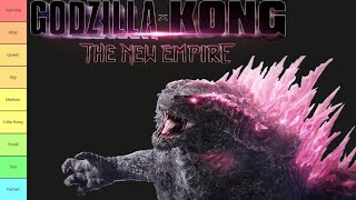 Godzilla X Kong Strength and Power Tier List [upl. by Aneekahs]