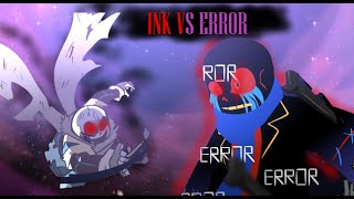 Underverse 04 Fight Scenes Ink vs Error  Destruction of the Multiverse by Jael Penaloza [upl. by Fennie]