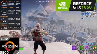 GTX 1650  Ryzen 5 5500  Fortnite Chapter 5 Season 2  1080p Performance Mode [upl. by Eniluj]