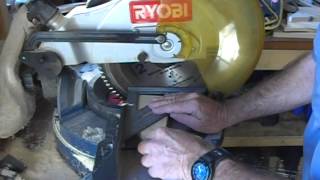 Setting up a compound miter saw Ryobi [upl. by Revorg]