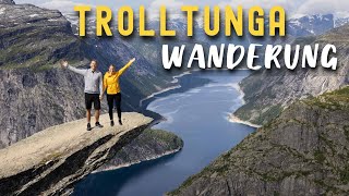 TROLLTUNGA WANDERUNG Norwegen • So hart ist die Wanderung wirklich  VLOG 597 [upl. by Noterb]