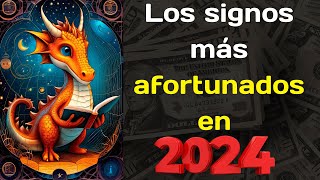 Los signos más afortunados en 2024 Horóscopo para 2024 [upl. by Eryn]