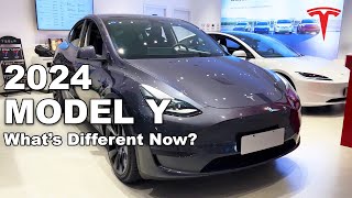 New 2024 Tesla Model Y Review With New Dashboard Upgraded Rear Seats And More [upl. by Siva]