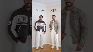 Zara 🆚 Bershka  who is your favorite  fashiontrends fashionstyle mensfashion looks alipost [upl. by Boulanger]