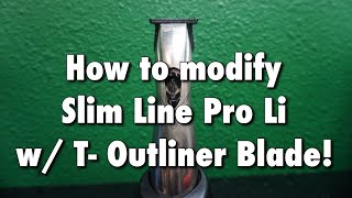 How to deep clean and modify Andis Slim line Pro Li  Tutorial HD [upl. by Clari]