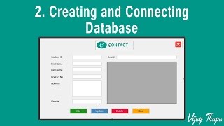 2 How to Create Simple C Desktop Application Creating and Connecting Database [upl. by Levins924]