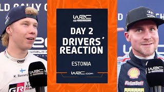 Day 2 Drivers Reaction  WRC Rally Estonia 2023 [upl. by Fachini]