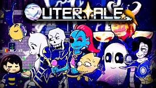 Outertale Project Spacetime Gameplay Neutral amp Flirt Pacifist Ending [upl. by Brander902]