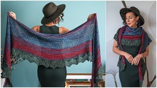 StepbyStep Instructions Learn 4 Easy Essential Techniques amp Knit the Alpenglow Shawl [upl. by Yerroc]