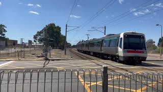 Transperth Aseries train between Kenwick and Maddington stations [upl. by Ardie]