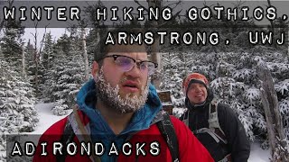 Winter hiking Gothics Armstrong UWJ Adirondacks Jan 13 18 [upl. by Lunnete]