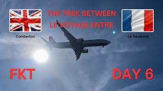 Comberton Le Vaudreuil Twinning Trek 2024  Day 6  passing thru Gatwick airport and beyond [upl. by Anelaj240]