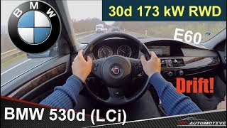 BMW 530d E60 LCi 173 kW 2008  POV Test Drive  Acceleration 0  220 kmh [upl. by Raab]