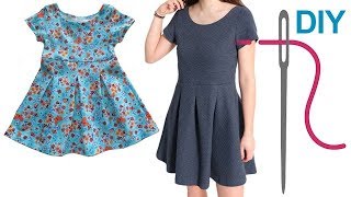 Kleid nähen für Anfänger – DIY „Pia“ für Kinder und Erwachsene [upl. by Calen]