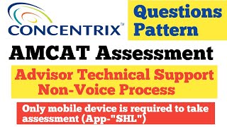 Concentrix AMCAT Assessment Questions  Concentrix Technical Support Assessment  Concentrix AMCAT [upl. by Buonomo]