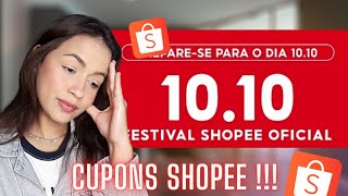 Cupons de Desconto e Frete Grátis Shopee Promoção 1010 [upl. by Glynas]