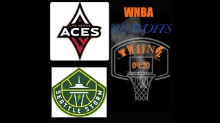 Las Vegas Aces vs Seattle Storm G1  WNBA Playoffs 24  MAMBACITA SZN  TWiiNZ [upl. by Atok872]