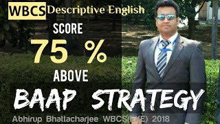 WBCS ENGLISH BAAP STRATEGY ABHIRUP WBCSExe RANK 3  ENGLISH MAINS WBCS and UPSC STRATEGY [upl. by Oiziruam]