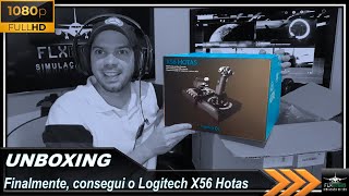 UNBOXING do meu novo Logitech X56 Hotas EP59 [upl. by Seilenna245]