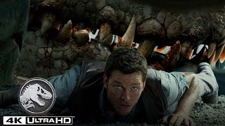 El Indominus Rex se escapa del paddock en 4K HDR  Jurassic World [upl. by Eelsew]