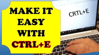 Excel tips Ctrl E shortcut [upl. by Aifos]