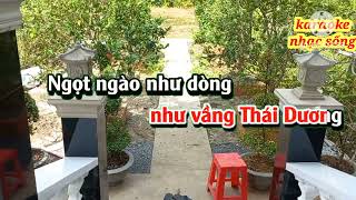 Tình Cha  karaoke nhạc sống [upl. by Enitsirt]