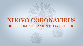 Coronavirus come prevenire il contagio 10 consigli del ministero della Salute e dellOms [upl. by Ellsworth388]