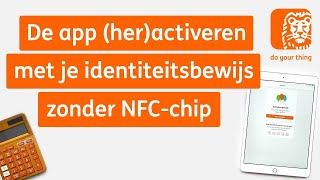 Activeren App met foto van je identiteitsbewijs  Digitaal bankieren Hoe werkt het  ING [upl. by Querida]