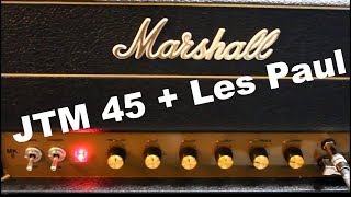 Marshall JTM45 RI  Gibson Les Paul  Tubescreamer [upl. by Cotterell]