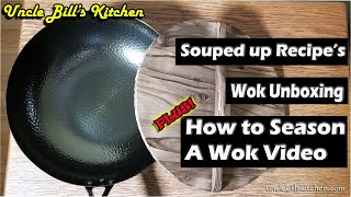 Souped Up Recipes Wok Unboxing  How to Season a Carbon Steel Wok in an Oven [upl. by Ettegroeg491]