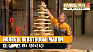 Houten kerstboom maken met HORNBACH [upl. by Yekciv]