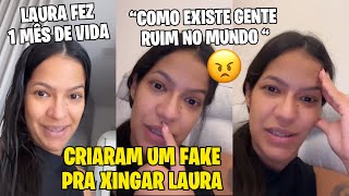 BIA CHAGAS BLOQUEOU UM FAKE LAURA FEZ 1 MES SALTO DE DESENVOLVIMENTO [upl. by Annoeik]