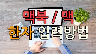 맥북 에어  한자입력 방법  맥TIP4 [upl. by Aiva]