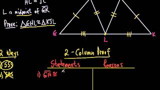 Geometry Sec 4 4 Proving Triangles Congruent SSS SAS [upl. by Ybrek]