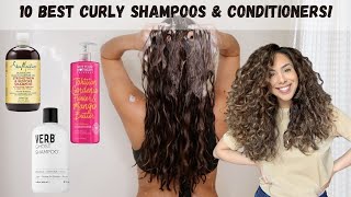 10 Shampoo amp Conditioners for CurlyWavy Hair Drug store and High End Options [upl. by Nyrehtac]