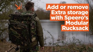 Add or remove extra storage with Speero Tackles Modular Rucksack  Carp Fishing 2020 [upl. by Gnilrac]