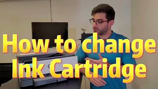 HP Office Jet 8015e How to ChangeReplace Ink Cartridges [upl. by Rambert]