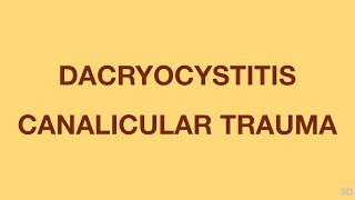 Oculoplasty Session 31 Trauma Infection and Neoplasm of Lacrimal Drainage Pathways [upl. by Ribaudo]