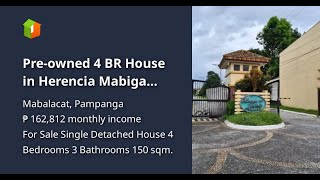 Preowned 4 BR House in Herencia Mabiga Mabalacat [upl. by Maurilla]