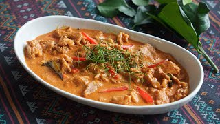 Panang Curry Recipe พะแนงหมู  Hot Thai Kitchen [upl. by Abbi]