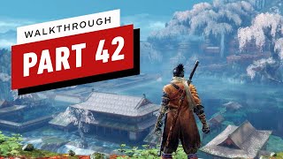 Sekiro Shadows Die Twice Walkthrough  Fountainhead Palace Great Sakura and the Lake Path Part 42 [upl. by Wilonah1]