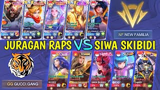 MATCH SERU PERTARUNGAN DUA TOP GLOBAL RANK TERKUAT  JURAGAN RAPS VS SIWA [upl. by Nedia858]